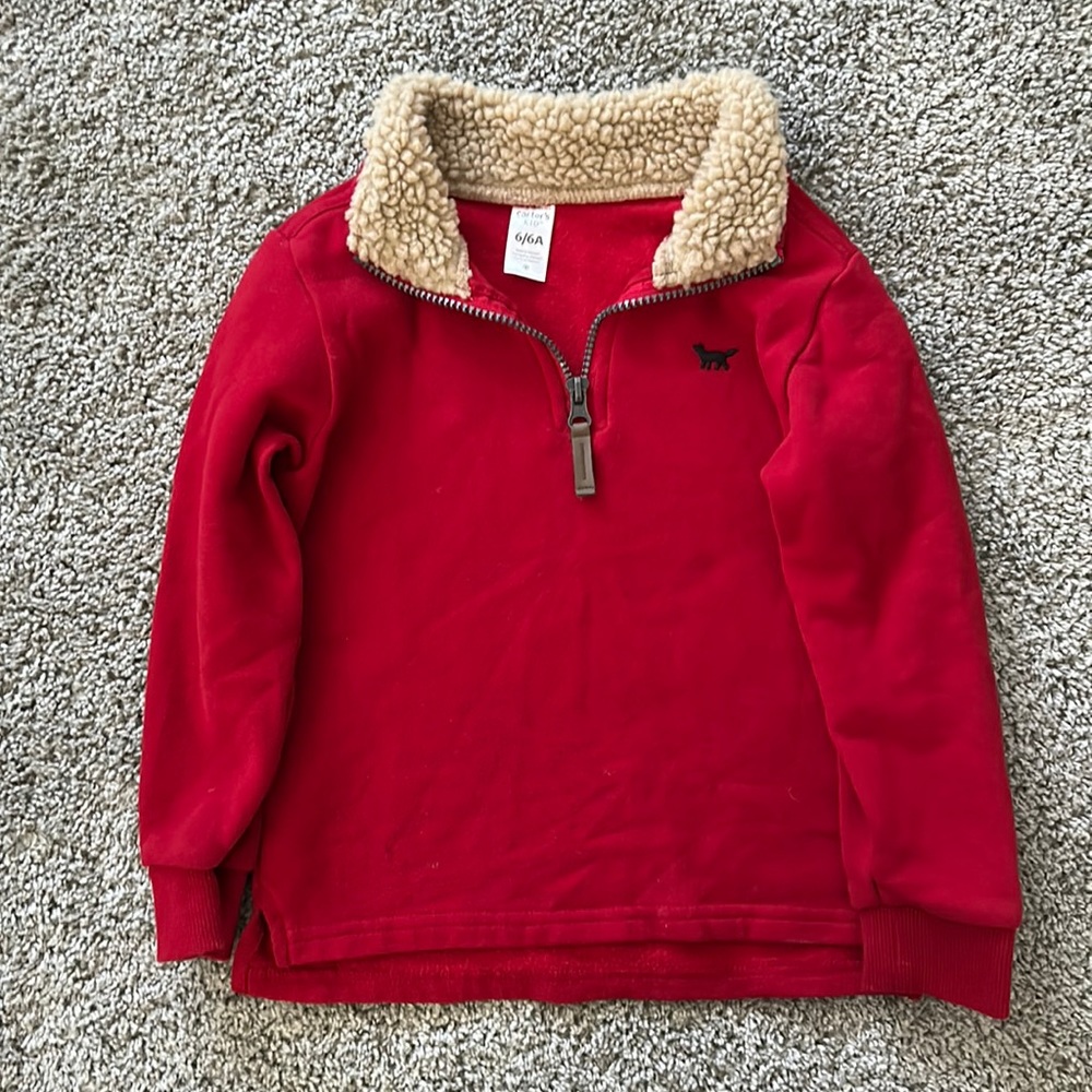 Carter’s 1/4 zip sweater - size 6